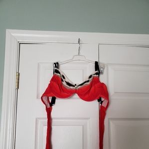 swimsuit,  red and black